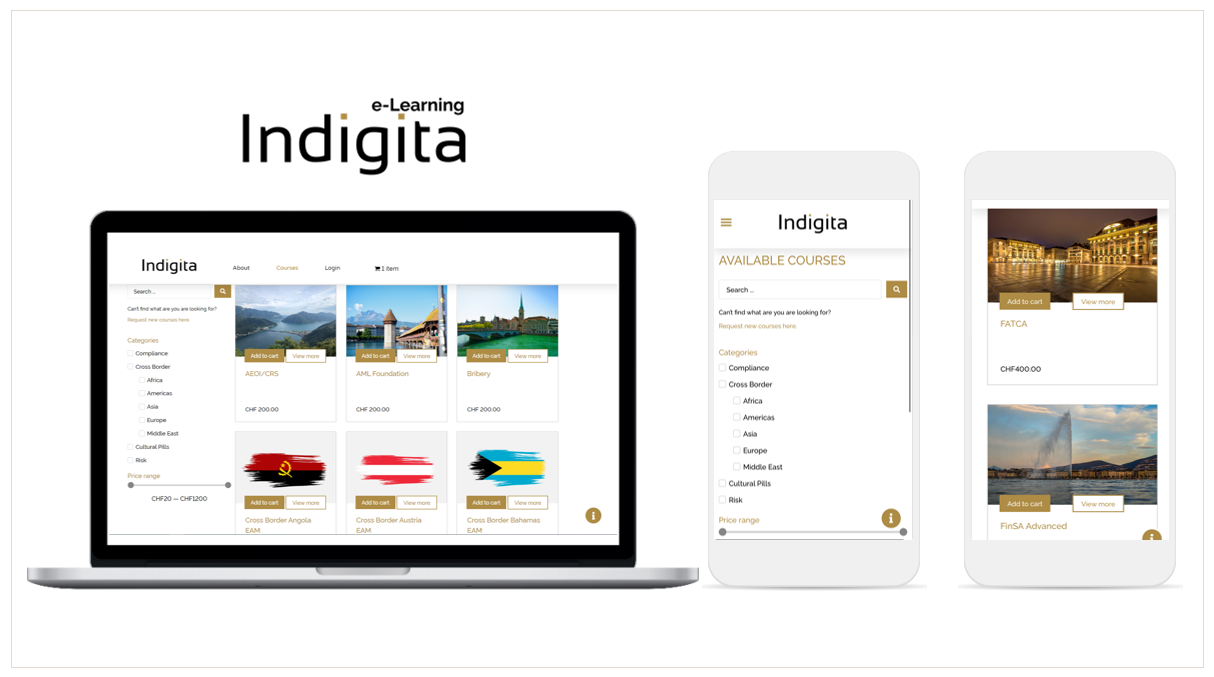 Indigita launches a new e-shop for financial professionals and extends its online training business into the B2C space