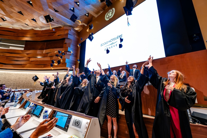 142e CÉRÉMONIE DE REMISE DES DIPLÔMES DE L’ÉCOLE HÔTELIÈRE DE GENÈVE AU PALAIS DES NATIONS